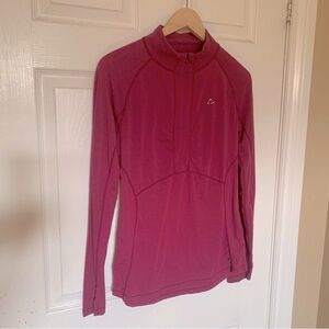 Paradox Performance Quarter-Zip Magenta Pullover Top M